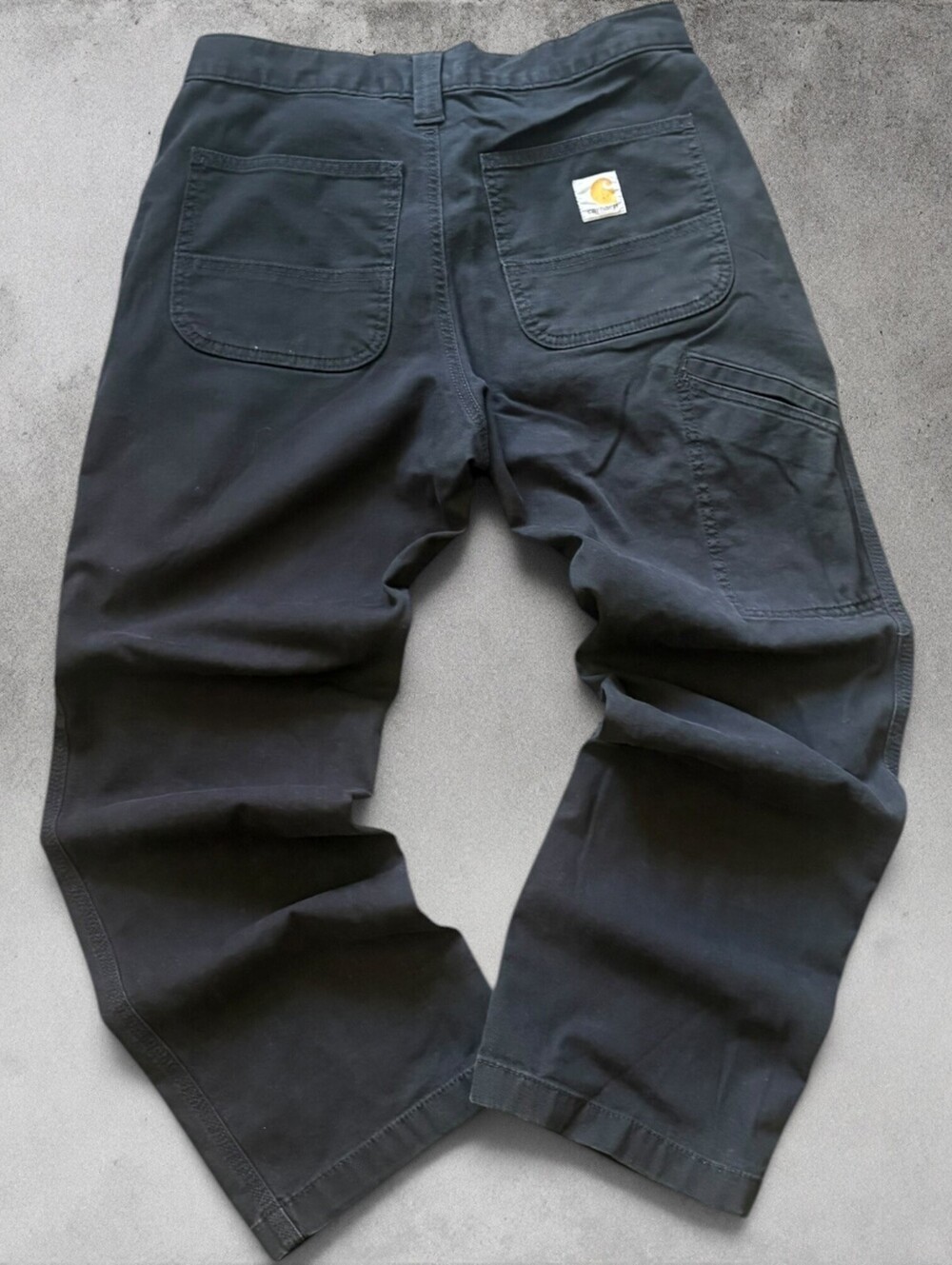Carhartt Carpenter Pants Size 29x27 Utility Canvas Streetwear Relaxed Fit Black